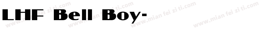 LHF Bell Boy字体转换